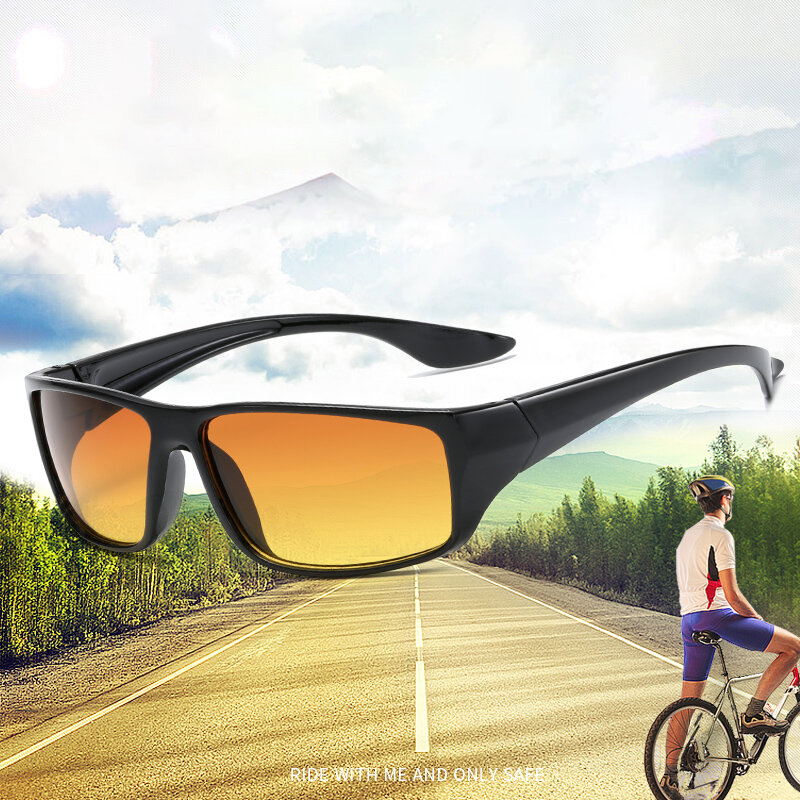 NEUE Anti-Glare Nachtsicht Auto Fahrer Brille Männer Nacht Fahren Gläser Verbesserte Licht Goggle Sonnenbrille UV400 Sport Access