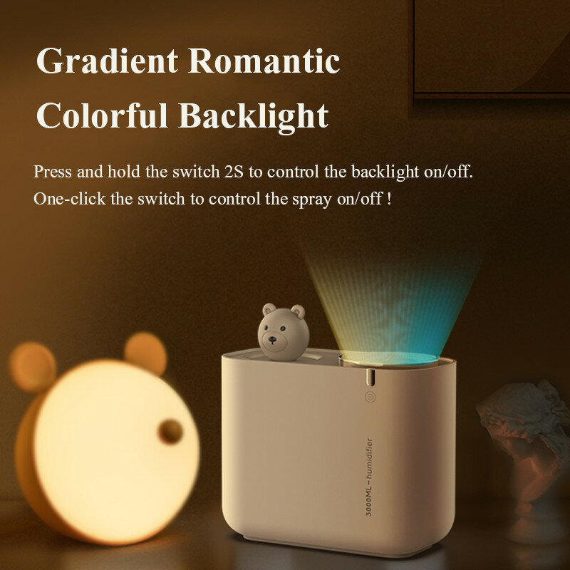 Air Vaporizer Diffuser Machine Ultrasonic Air Humidifier Electric Essential Oil Diffuser Humidifier and Environment Flavoring