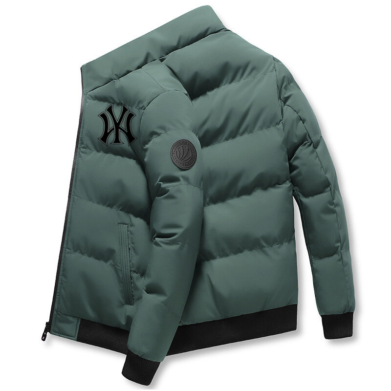 WY-chaqueta nacional con cremallera para hombre, chaqueta de béisbol informal, cuello de bufanda, abrigo ajustado a la moda, gran oferta, Otoño e Invierno