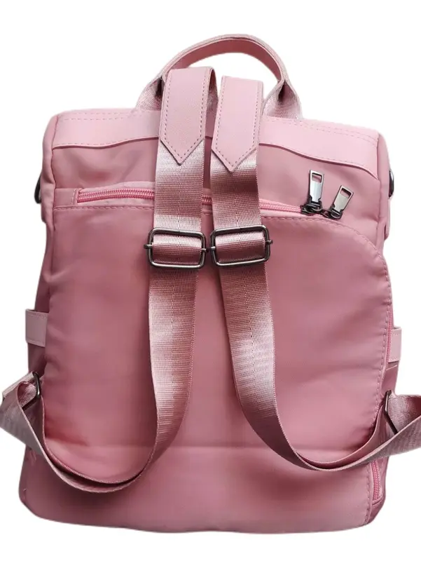 Zip Front Tassel Decor Backpack