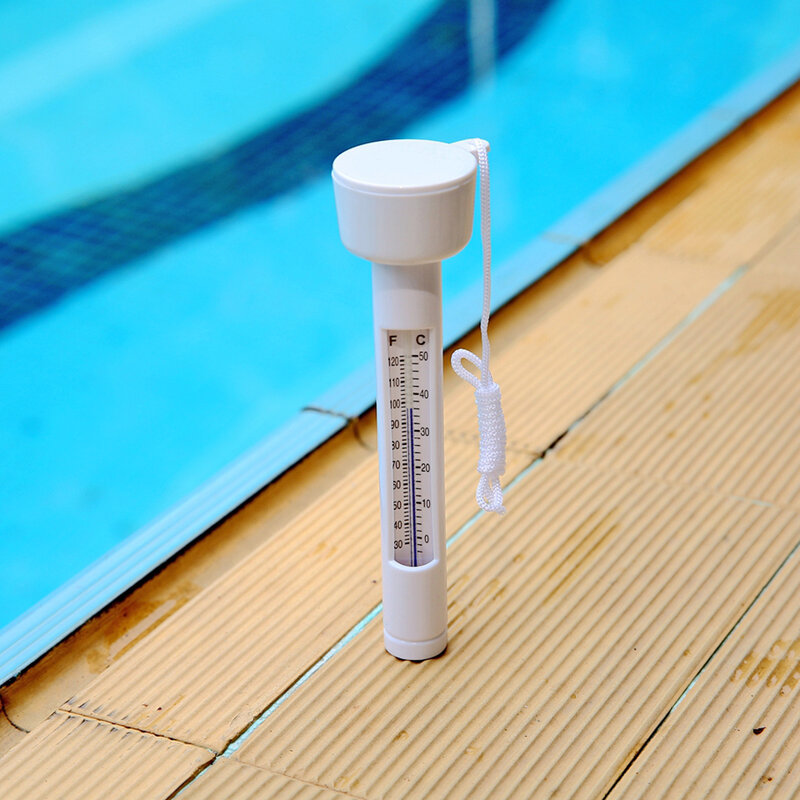 สระว่ายน้ำแบบพกพาเครื่องวัดอุณหภูมิลอยอ่างอาบน้ำอ่างปลาเครื่องวัดอุณหภูมิสระว่ายน้ำเครื่องวัดอุณหภูมิ Measur อุปกรณ์สระว่ายน้ำ