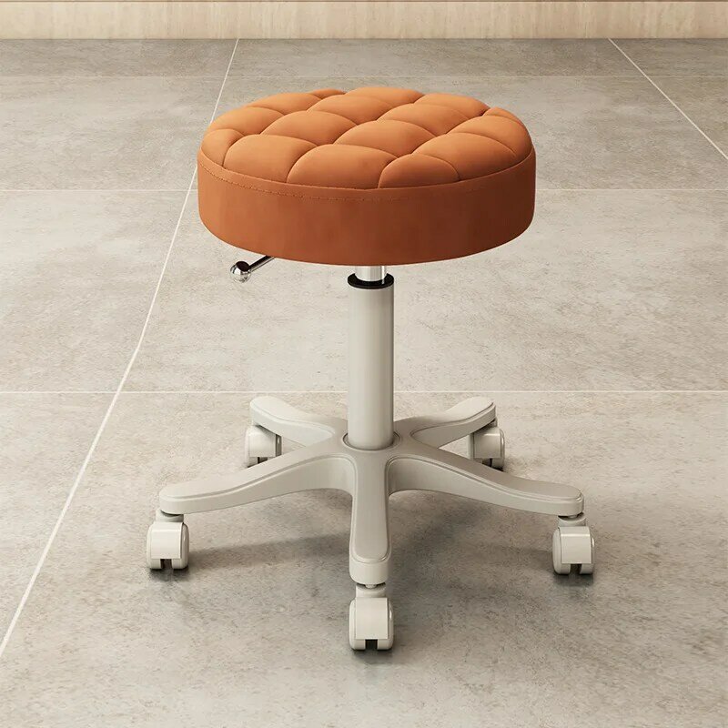Beauty Salon Special Stool Spinning Lift Backrest Master Chair Pulley Hairdressing Manicure Barber Shop Household round Chair