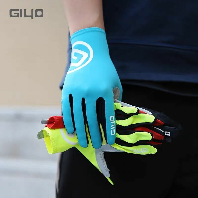 Kurze Radfahren Handschuh Finger Handschuhe Anti-slip Fahrrad Lycra Stoff Halb Finger Handschuh für Mtb Rennrad Sport Racing GIYO