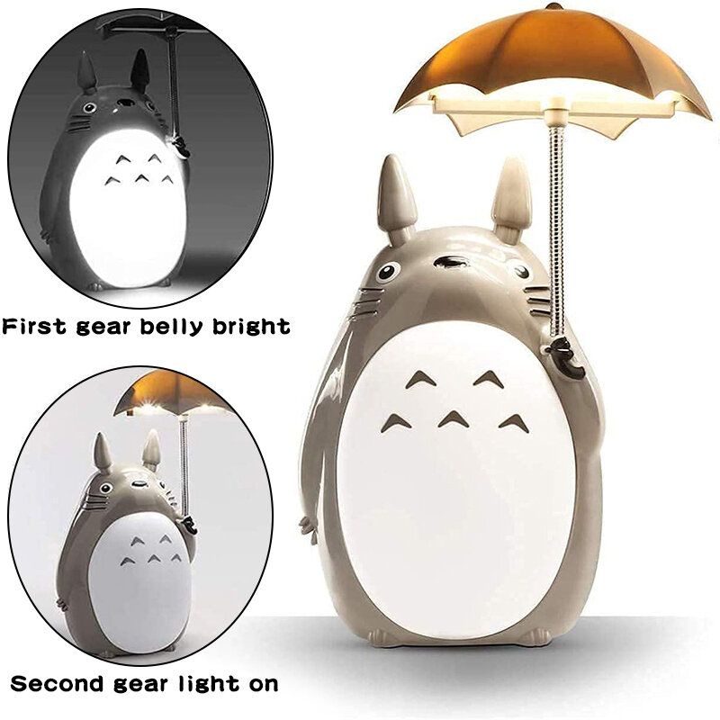 Lampe de chevet à LED avec chargeur USB, design Manga créatif, luminaire décoratif d'intérieur, idéal pour un bureau ou une chambre d'enfant