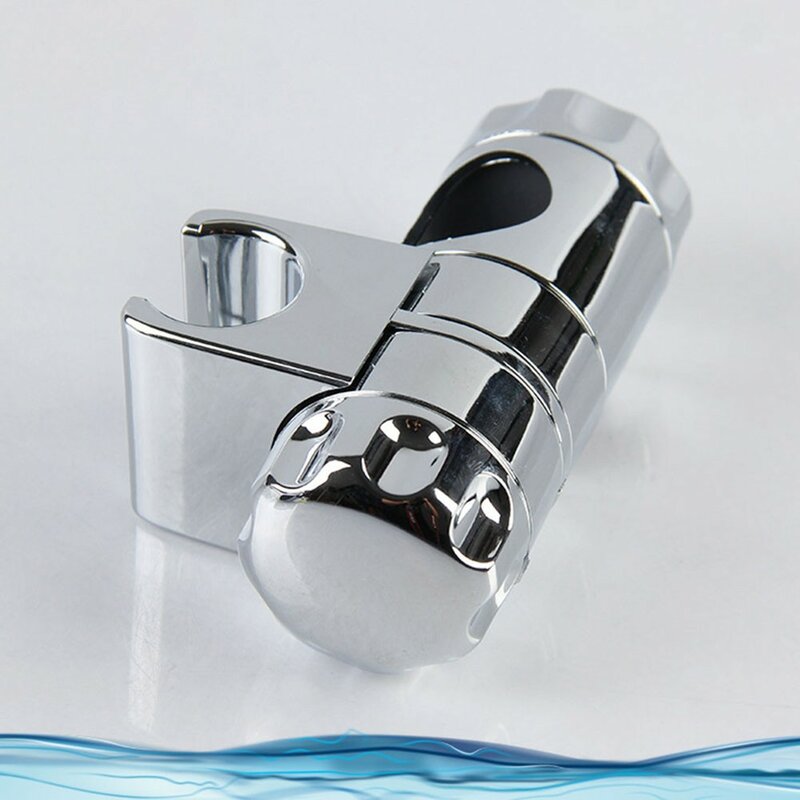 Универсальный кронштейн для душа с хромированным покрытием, держатель для душевой лейки, Регулируемый аксессуар для ванной комнаты с фиксированным основанием