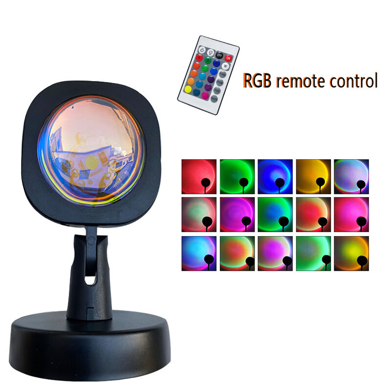 Светодиодная лампа с проекцией и управлением через приложение, 16 цветов