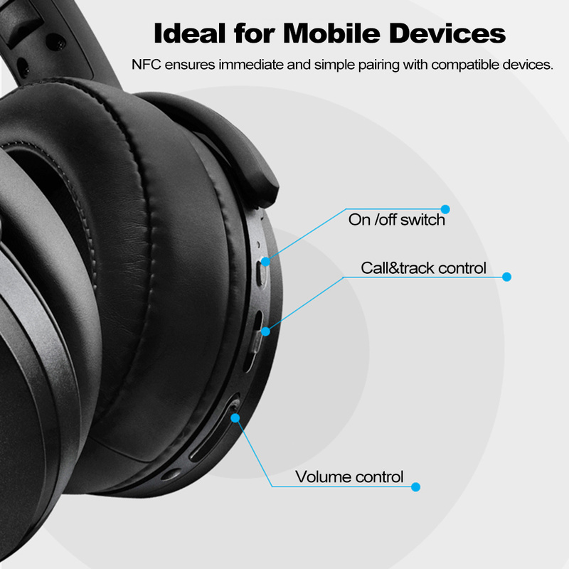 SENNHEISER HD 4.40BT Headset Bluetooth Nirkabel Headset Stereo Noise Cancelling Dapat Dilipat dengan Mikrofon Headset Esports