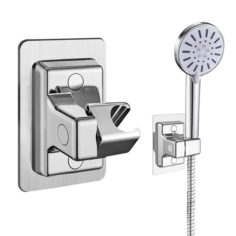 1pc supporto per soffione doccia supporto per doccia a parete regolabile soffione doccia autoadesivo staffa portatile accessori per il bagno