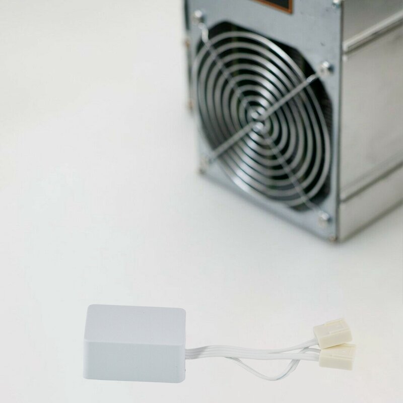 Fan Simulator for Bitmain Antminer Miners L3 D3 S7 S9 Z9 S17 T15 T9 V9 Silencer Wire Automatic Speed Regulation White