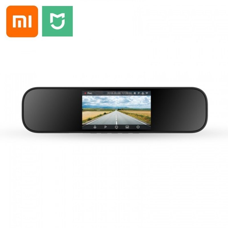Xiaomi mijia inteligente dvr espelho retrovisor do carro controle de voz 1080p hd noite versão 5 Polegada ips tela gravador condução