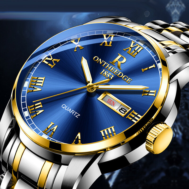 Dropshipping-최고 럭셔리 브랜드 남성 시계, 주간 캘린더 비즈니스 남성 쿼츠 시계 패션 여성 시계, 드롭 쇼핑