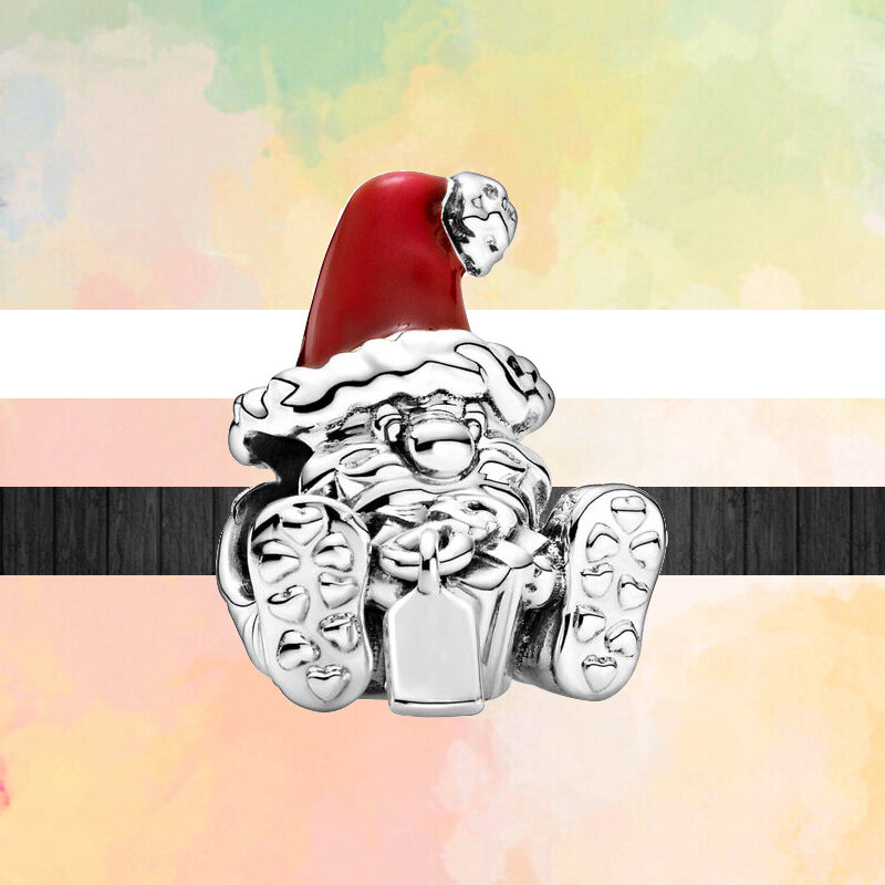 جديد عيد الميلاد سلسلة شجرة اليقطين سيارة جرس مزلقة قلادة صالح الأصلي باندورا Charms الفضة اللون سوار DIY بها بنفسك النساء المجوهرات