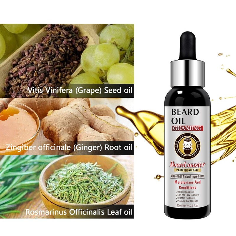 Best selling essential oil beard care moisturizing 60ml hair essential oil Beard oil