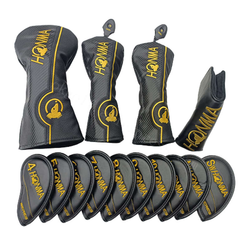 Golf Club Full Set Headcover, clubes de golfe, Drivers Madeira Irons Putter, alta qualidade, novo, frete grátis
