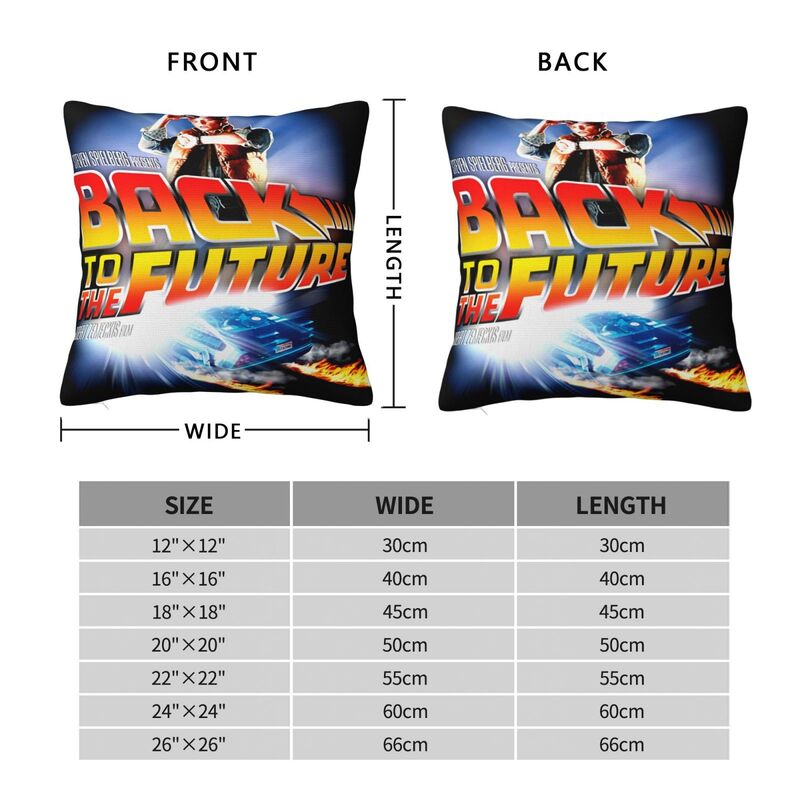 Back To The Future Ed For Pillow Case Pillow Cases Cushions Cover Decorative Pillow Case Pillow Case With Zip Diy Anime Pillow