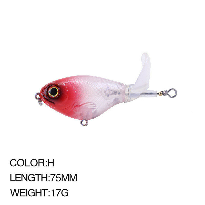 1x 75mm 17g Pencil Lure Set Topwater Spinner Fishing Lures 2021 Bass Whopper Plopper Frog Trolling Pesca Whopper Plopper