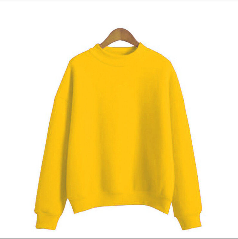 Kobieta bluzy 2022 słodki koreański O-neck dzianinowe swetry gruby jesień zima cukierki kolor luźne bluzki z kapturem solidna odzież damska