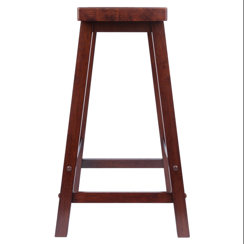 24 "krzesełko barowe z drewna Satori, stołek barowy z orzecha włoskiego