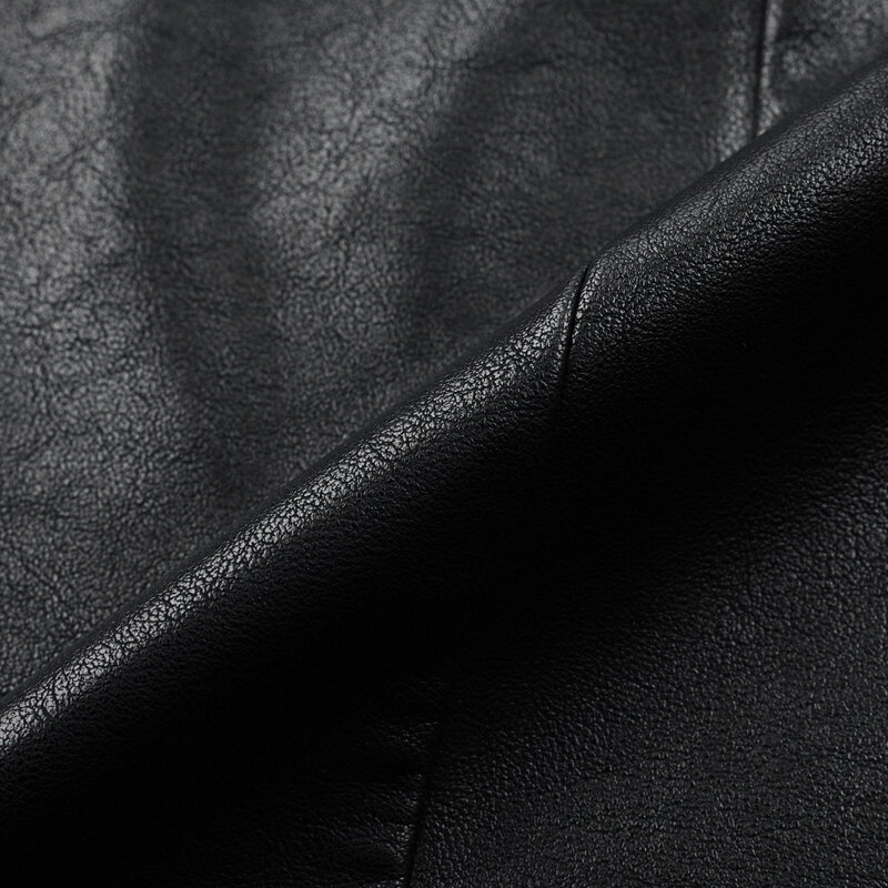 Новая мужская кожаная куртка короткая локомотивная кожаная куртка с лацканами Корейская облегающая модная шаль пальто