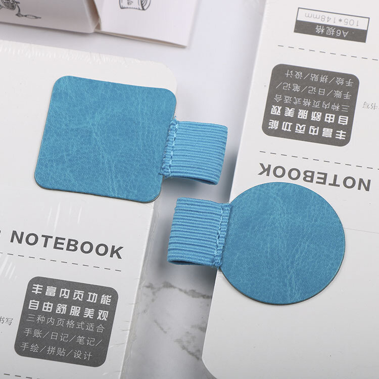 1pc Climemo Brand Pen Clip PU Leather Pen Holder Self-adhesive Pencil Elastic Loop for Notebooks Journals Clipboards