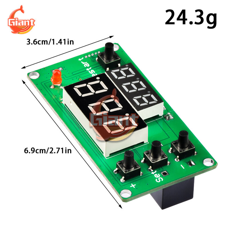 Dual Digital Thermostat Temperature Humidity Control Thermometer Hygrometer Controller DC 12V