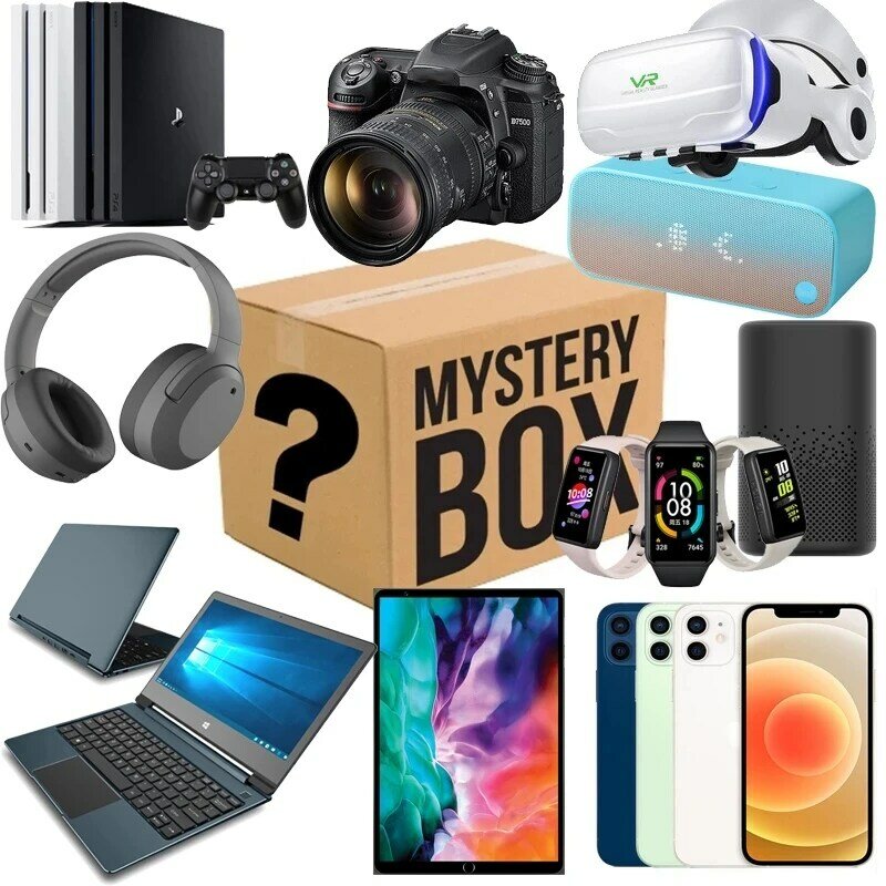 2022 elektroniczne pudełko Mystery Lucky Bag losowy prezent caja misteriosa niespodzianka urodziny magia caixa Brand New Mistery Boxs Amazinf