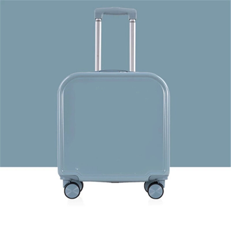 E901-2022 Modieuze Vierkante Mannen Koffer, Monochroom Pc Vrouwen Koffer