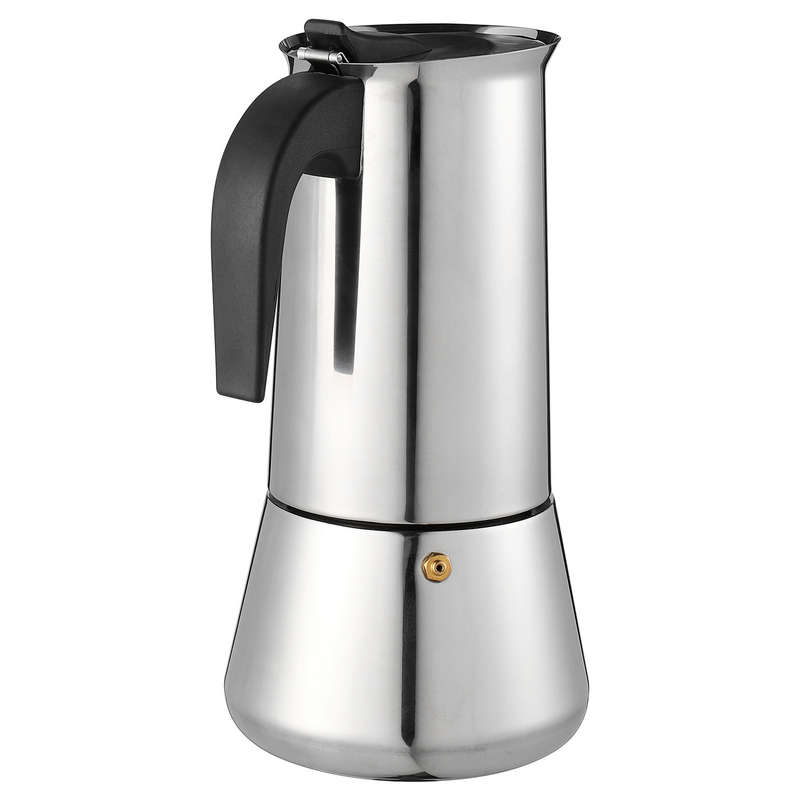 1 Pc Stainless Steel Coffee Pot Espresso Coffee Maker for 12 People (Silver)