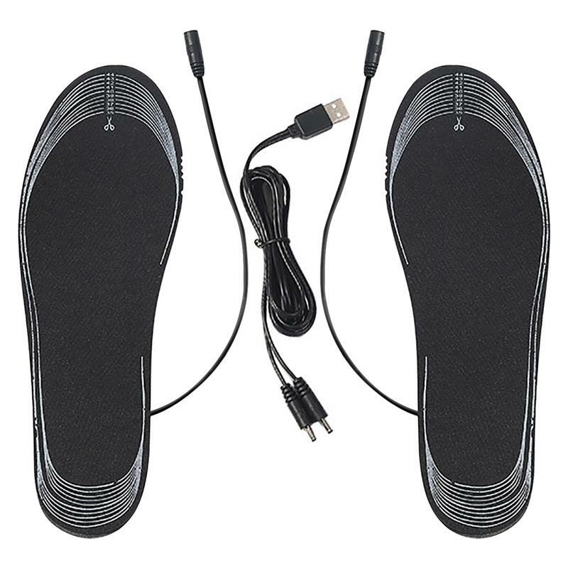 USB ساخنة نعال الحذاء التحكم عن بعد 3.7 فولت 2100MA التدفئة النعال قابلة للشحن تسخين كهربائي النعال الدافئة جورب وسادة حصيرة