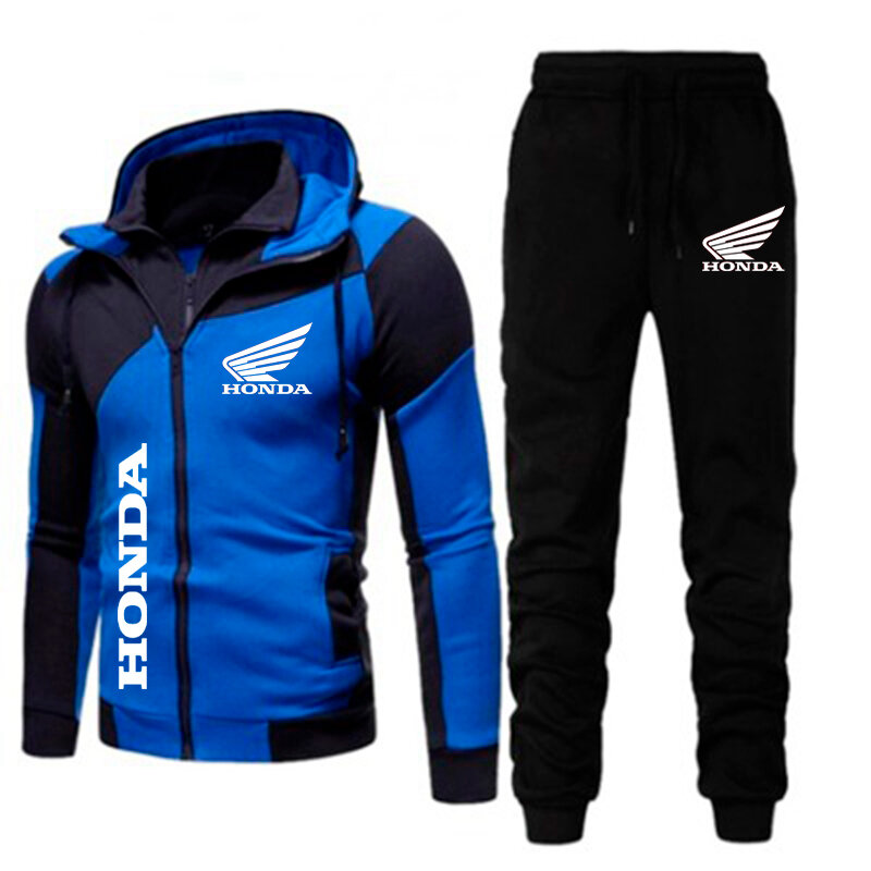 Мужская спортивная одежда 2023, шерстяной Теплый комплект с принтом логотипа Flywing, толстовка на молнии и брюки, одежда для бега, мотоциклетное пальто, мужская одежда