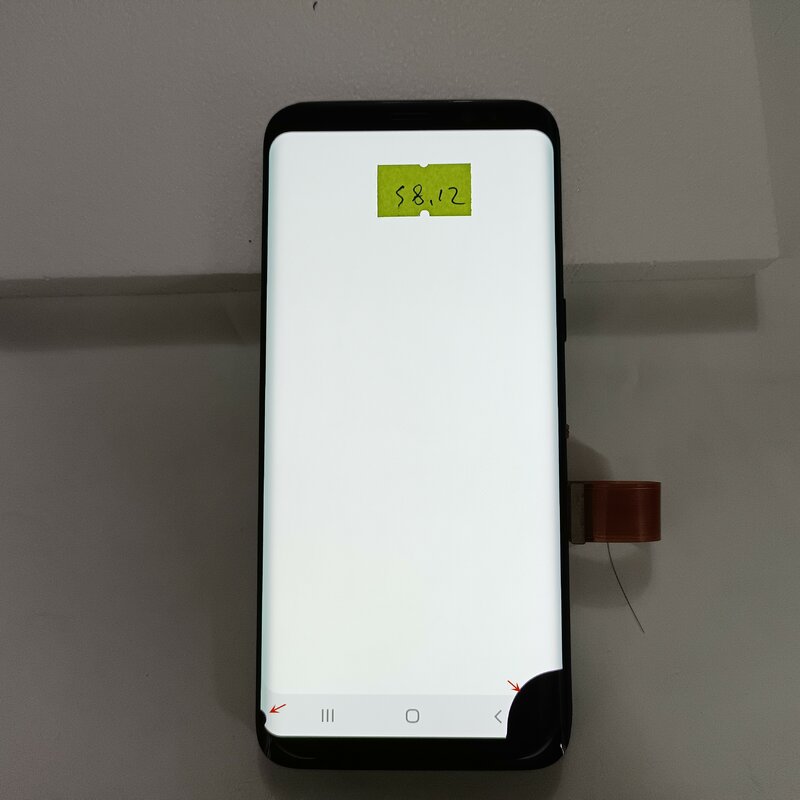 Pantalla LCD Super AMOLED para móvil, montaje de digitalizador con puntos negros, 100% probado, para Samsung Galaxy S8, G950A, G950F