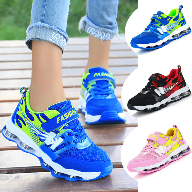Spring New Children's Shoes Lightweight Air Mesh Boys Girls Sports Shoes Students' Running Shoes Casual Kids Sneakers Size 27-37
