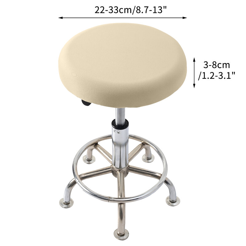 Elastyczne stołek barowy obejmuje okrągłe krzesło pokrywa antypoślizgowe pokrowce na siedzenia stołek barowy rozciągliwe na krzesło narzuta Protector Funda Para Silla