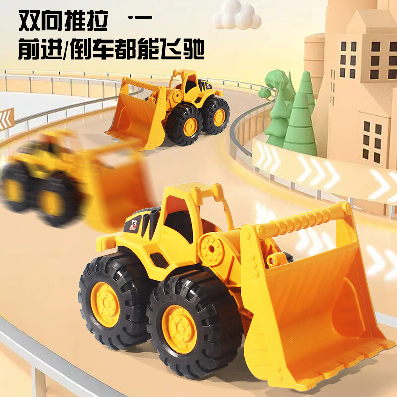 Engineering Vehicle Toys Plastic Construction Excavator Tractor Dump Truck Bulldozer Models Kids Mini Gifts Toys Toy Car Boys