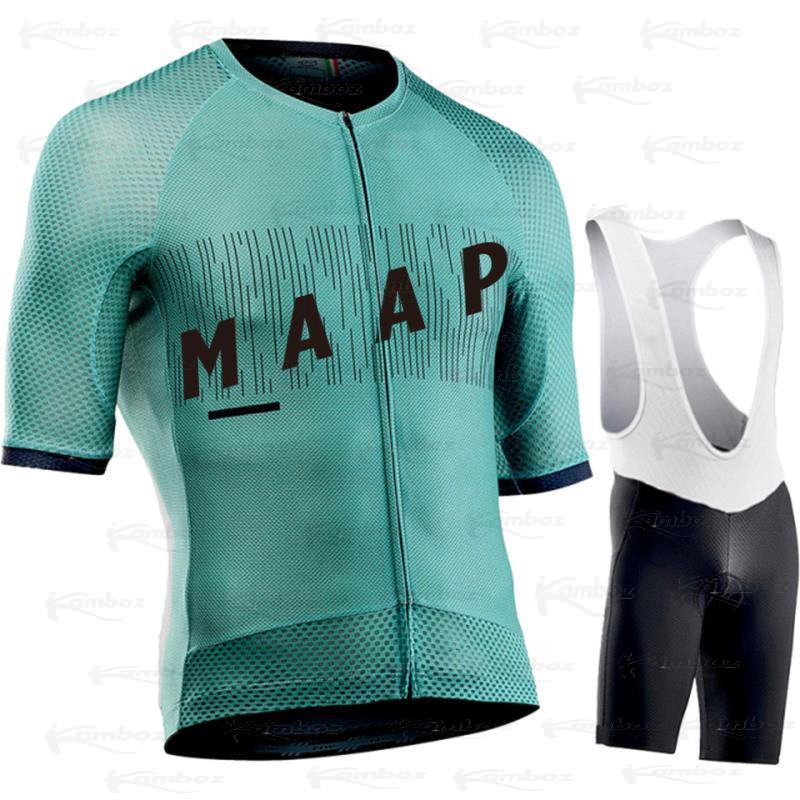 Summer Cycling Set 2022 MAAP Short Sleeve Jersey Bike Uniform Sports Bicycle Clothing MTB Clothes Wear Maillot Ropa De Ciclismo