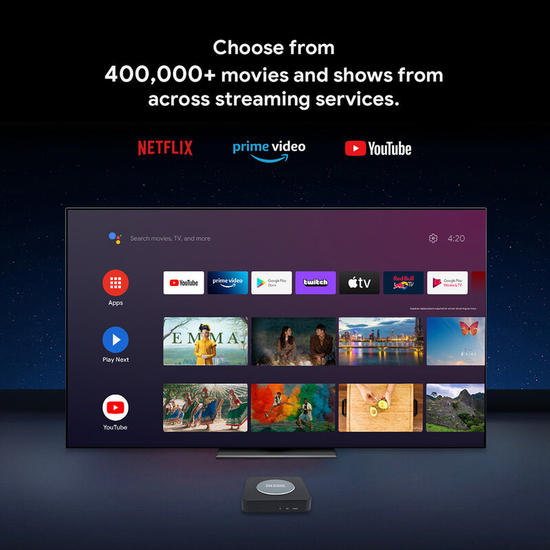 MECOOL KM2 Plus 2022 TV Box Android 11 Netflix Google Trợ Lý Amlogic S905X4 2G16G 4K Phiên Bản Toàn Cầu WLAN100 HDR10 hộp SetTop