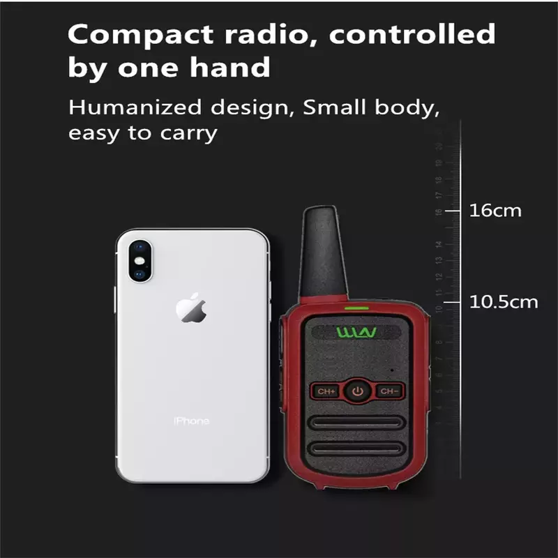Walkie-talkie professional mini color ultra-thin ultra-small USB direct charging