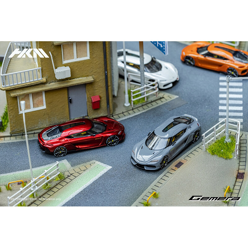 Pre ขาย HKM 1:64 Koenigseg Gemera Hybrid Sports Diorama โมเดลรถยนต์ Collection Miniature Carros ของเล่นไม่มีสต็อก