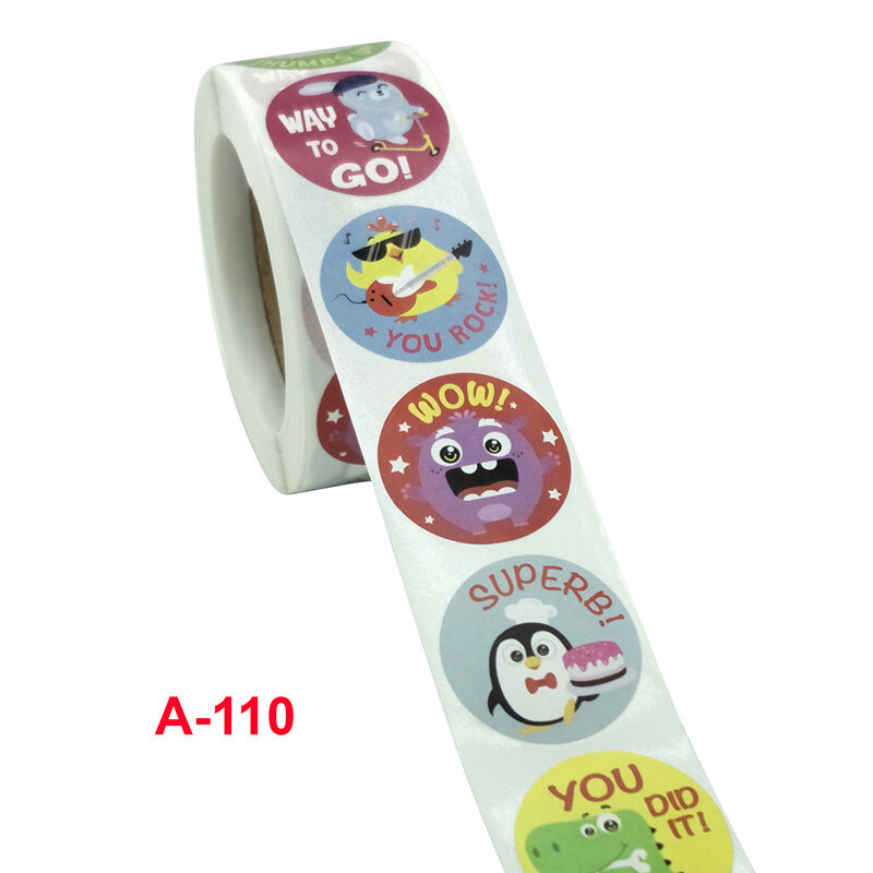 50-500 Stuks 1Inch Kawaii Dier Dank U Sticker Voor Kids Vintage Handgemaakte Ronde Kaart Wrap Label Afdichting sticker Decor Briefpapier