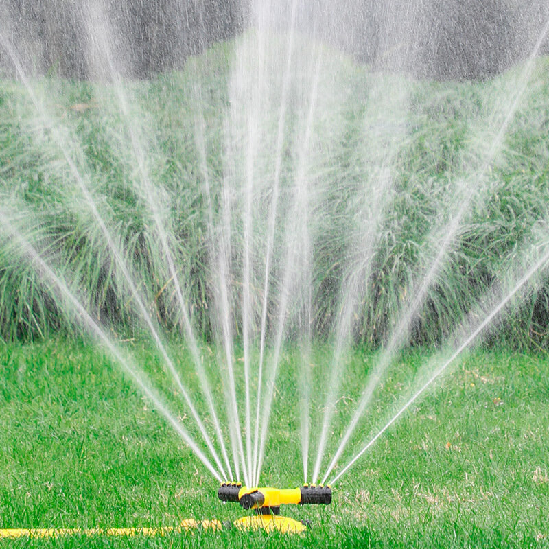 360 graus de rotação automática jardim gramado sistema de aspersão de água acoplamento rápido gramado rotativo bocal irrigação do jardim polvilhar