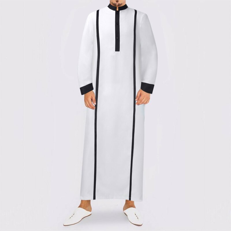 رجل مسلم ملابس بأكمام طويلة Lslamic الملابس فضفاضة موضة المجهزة البيسبول تيز الرجال