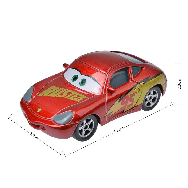 Disney Pixar Cars 3 Lightning McQueen Shif Well Rust-Eze Mater 1:55 Diecast Metal Alloy Car Model Toys For Boys Birthday's Gift