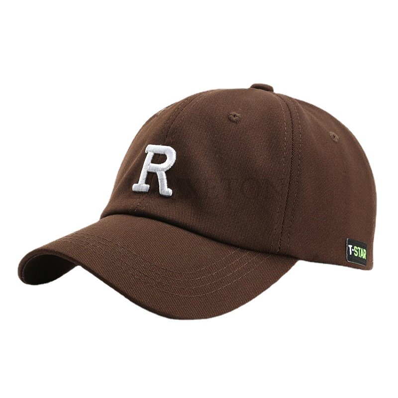 Cotton Baseball Cap for Women and Men Fashion Letter R Snapback Hat Casual Hip Hop Hats 2023 Summer Visors Caps Unisex