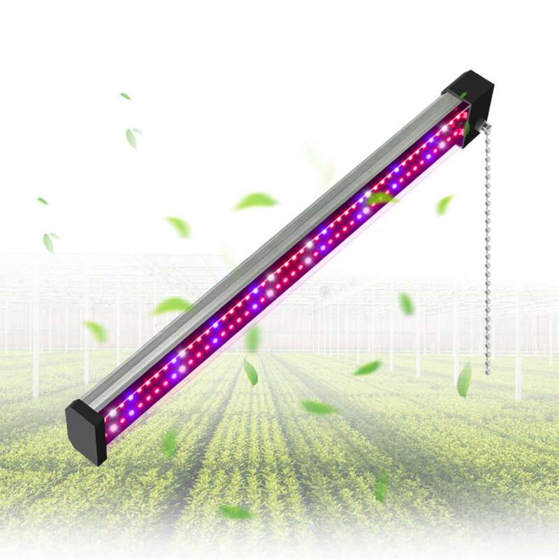 O diodo emissor de luz cresce barras de luz 30cm/50cm/100cm AC110V-220V para flores internas plantas hidropônicas puxar o interruptor projeta a lâmpada de phyto do espectro completo