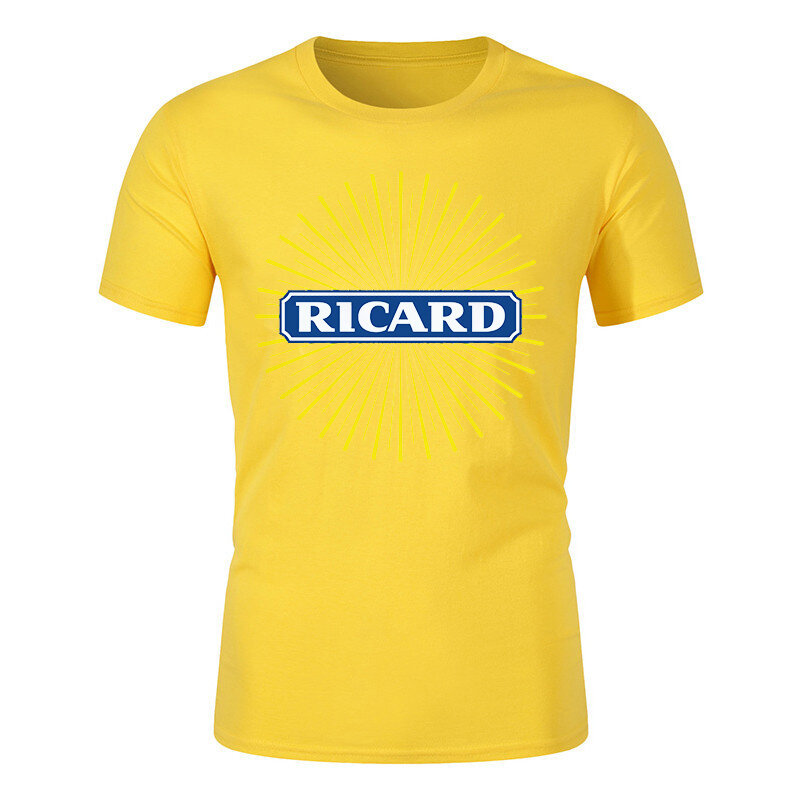 Ricard New Anime Top Man's T-shirt Men Clothes Funko Pop Tshirts Sweater Short Sleeve T-shirts Graphic Oversized T-shirt