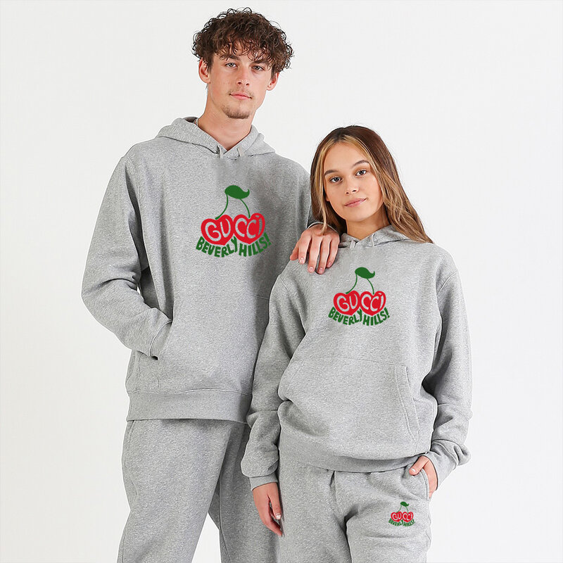 GU2022CCI spring and autumn couple sports suits casual long-sleeved pants hip-hop printed jogging clothes to witness your love