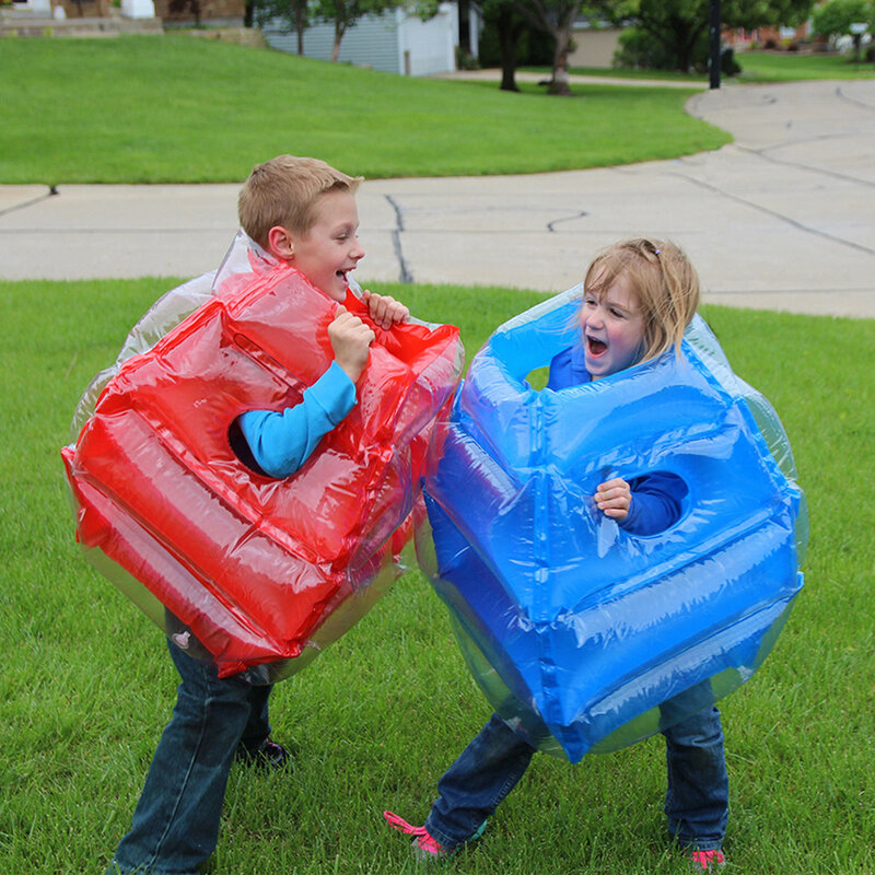 Pelota de parachoques inflable para niños, juego de deportes al aire libre, Fitness, hierba, cuerpo de tierra, Bola de burbujas, juguetes de entretenimiento para niños