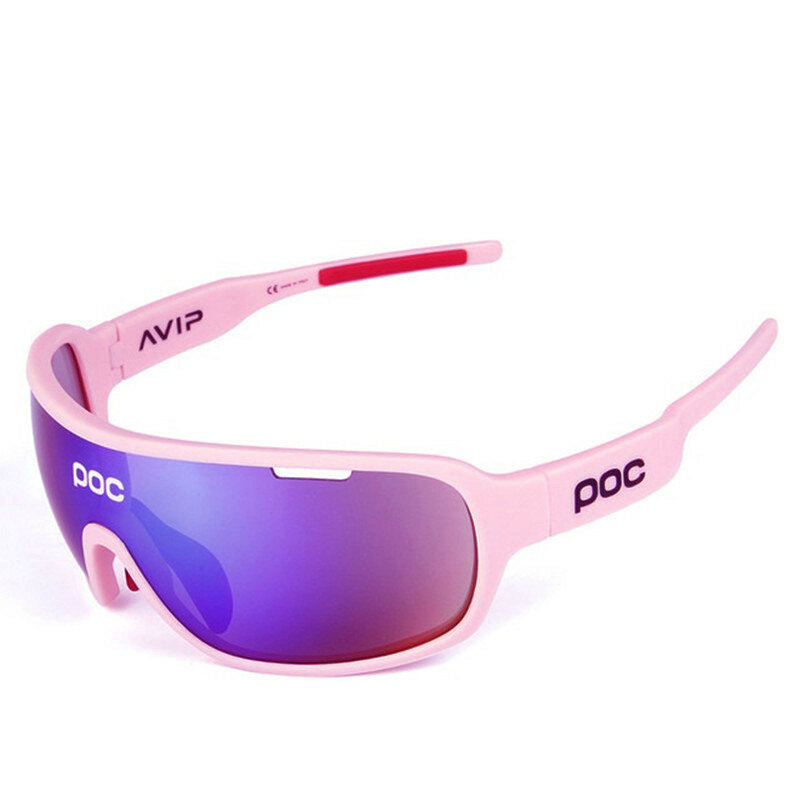 Gafas de sol de ciclismo para hombre y mujer, lentes de sol de 5 lentes para ciclismo de montaña, POC