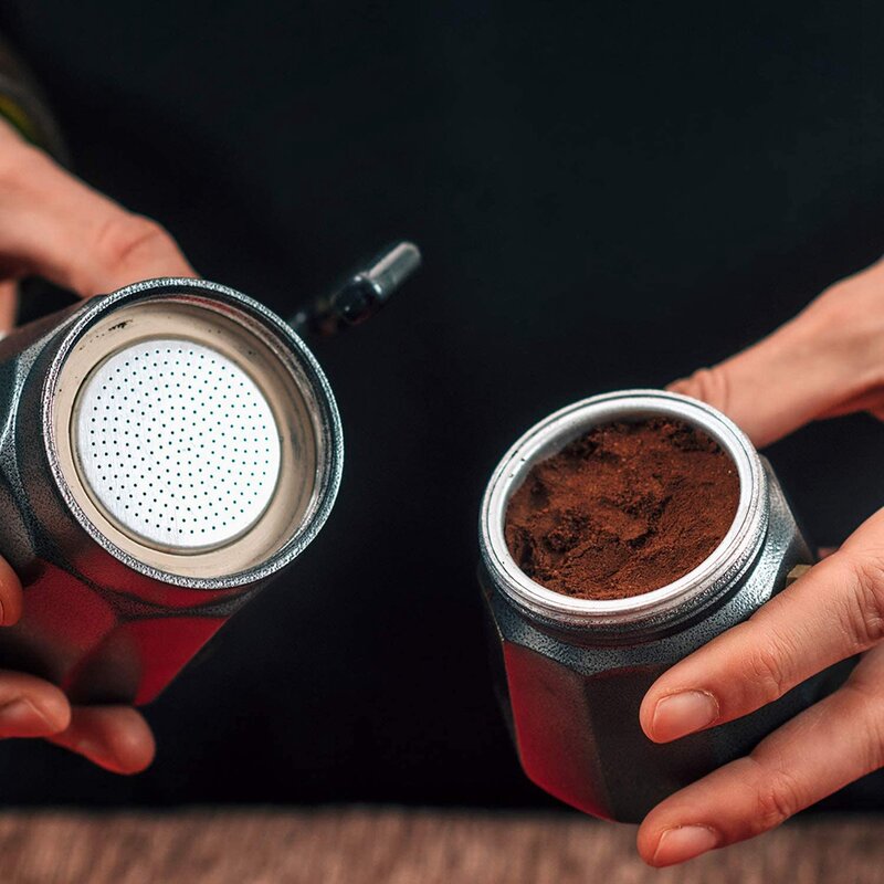 ل موكا آلة القهوة استبدال قمع أطقم متوافق مع موكا اكسبرس ، 1 الفولاذ المقاوم للصدأ استبدال قمع (9-كوب)