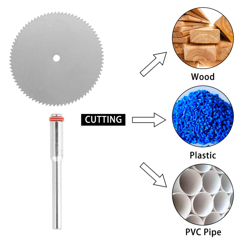 Mini hoja de sierra Circular, disco de corte eléctrico, herramienta rotativa para cortador de Metal Dremel, herramienta eléctrica, discos de corte de madera, 11 Uds.